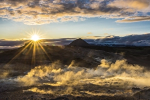 Category Mountain Landscapes Prints: Solfataras, fumaroles, mud pots