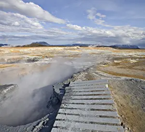 Solfataras, Hveraroend geothermal region at the foot of Mt