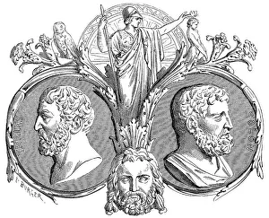 Solon and Thales of Miletus, part of the Seven Sages of Ancient Greece