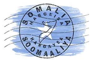 Somalia Hargeisa Round Seal Map Design
