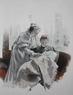 The Son and the Heir, the Mother and the Grandmother with a Baby