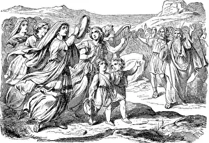 Song of praise of the prophetess Miriam after crossing the Red Sea