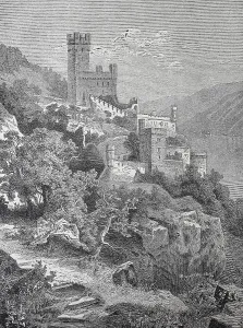 Sonneck Castle on the Rhine, Germany