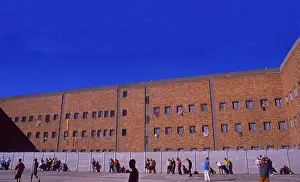 Framed Print : South Africa: Inside Pollsmoor Jail in Block B in Capetown
