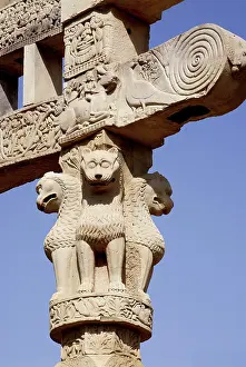 South gateway or torna of great stupa no 1 at Sanchi