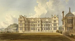 South view of Montacute House, a late Elizabethan mansion in Montacute