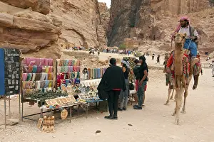 Souvenir stall in ancient city of Petra