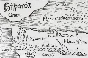 Spain and North Africa, detail