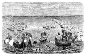 The Spanish Armada fleet of Philip II