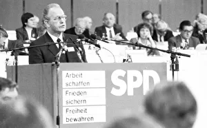 SPD Party Congress April 1982.Heinz Oskar Vetter