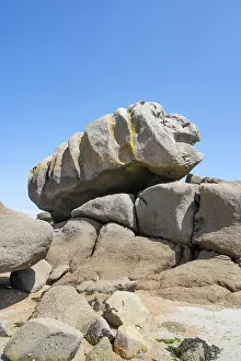 Spectacular pink granite rocks