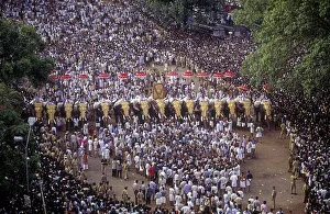 Spectators Gathering in Lakhs to witness the Pooram Festival in Thrissur Trichur