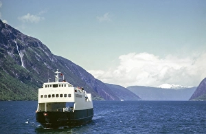 Speedboat Skadastrol for transhipment from Bergen, Norway, Scandinavia 1973, Europe