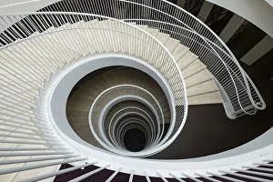 Spiral staircase, university library