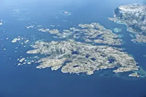 Category Scandinavia Prints: Spitsbergen, aerial view, Svalbard archipelago
