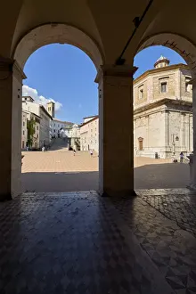 Spoleto Umbria Italy. Piazza del Duomo