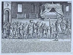 Sponsae Comitatus Ad Mariti Aedes Sub Noctem