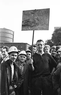 The spontaneous strike, here on 10 September 1969 of the miners of the Minister Stein colliery