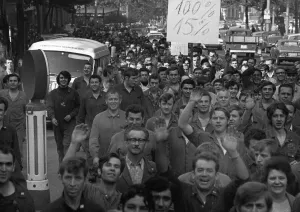 The spontaneous strikes, here at Opel in Bochum on 15