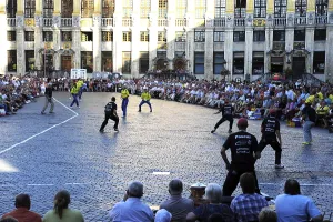 Sport on the Grand Place, Grote Markt square