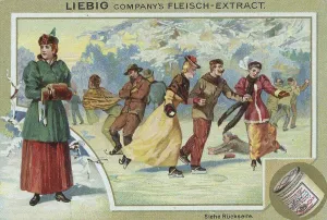 Sport series, skating on the ice