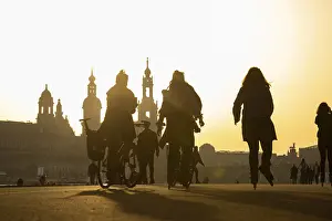The spring-like temperatures attract many people to the open air