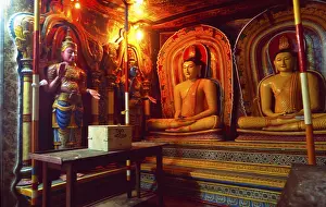 Sri Lanka: The Mulkirigala rock monastery near Galle in the south of the island