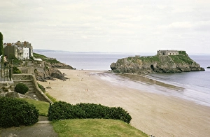 St. Catherine's Island, Tenby, Pembrokeshire, Wales, UK Mai 1970