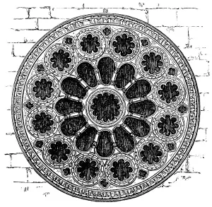 St Catherine's wheel or rose window