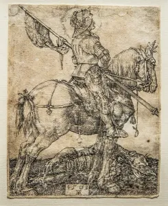 St George on horseback, 1508, copperplate engravings