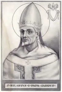 St. Hilarius, also Hilarus (born 28 February 468) was Pope from 461 to 468