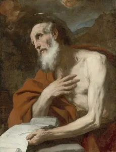 St Jerome, painting made by Luca Giordano (Italian)