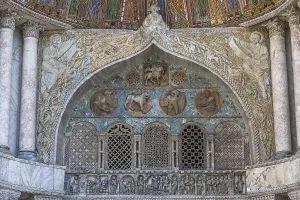 St Mark's Basilica, detail of the portal of St Alypius