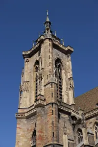 St. Martin's Cathedral, historic town centre of Colmar