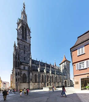 St. Mary's Church, historic town centre of Reutlingen