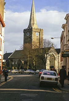 St. Mary's Kirche, Tenby, Pembrokeshire, Wales, UK Mai 1970