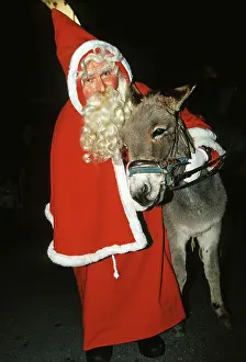 St. Nick with donkey