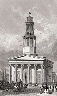 St Pancras Church, London, illustration by Th