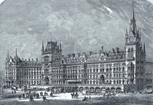 St Pancras railway station, one of London's main stations