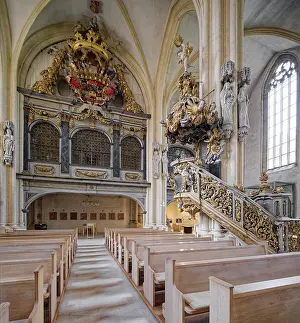 St Peter and Paul Cathedral, interior with pulpit and royal box
