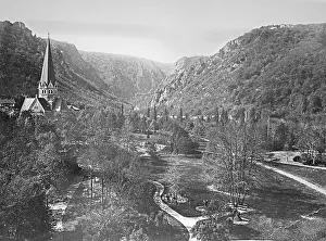 St. Peter's Church and Bode Valley with Rosstrappe