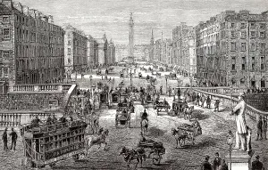 Stadtbild von Dublin, 19. Jahrhundert