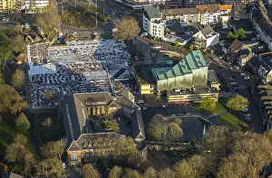 Stadtpark Dinslaken, sealing of the underground car park next to Dinslaken Castle and the civic hall