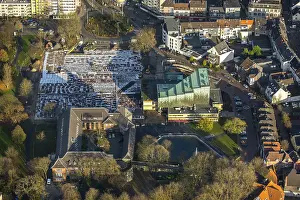 Stadtpark Dinslaken, sealing of the underground car park next to Dinslaken Castle and the civic hall