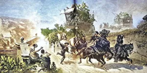 Stagecoach in Spain in full swing, c