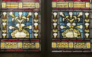 Stained glass window church of Saint John