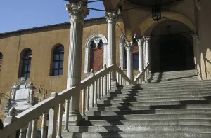 Stairs to Palazzo Comunale, Ferrara