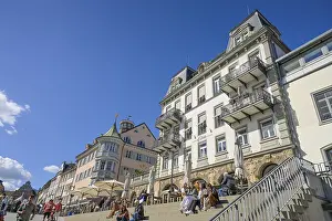 Stairs, Restaurant, Marketplace