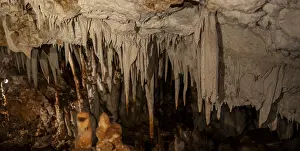 Stalactites in a stalactite cave