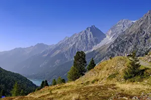 At the Staller Sattel, with Lake Antholz